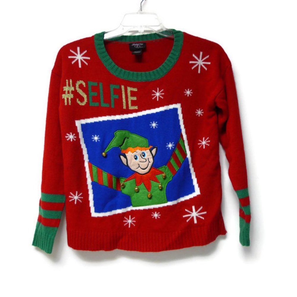 Hookep Up Christmas #selfie ugly sweater